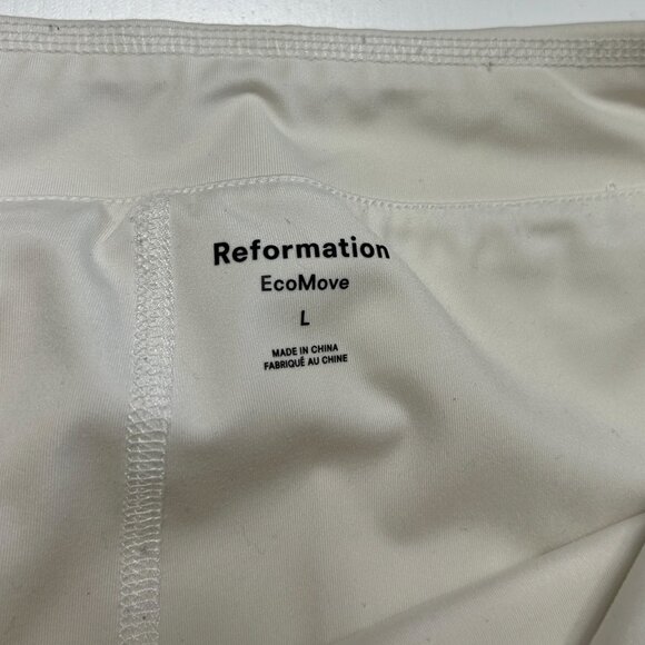 Reformation Nina White EcoMove Active Skort Workout Skirt Size Large - Picture 3 of 8